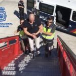 Imagen de la Policía Nacional deteniendo al narco