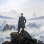 «Caminante sobre un mar de nubes», emblemática obra de Caspar David Friedrich