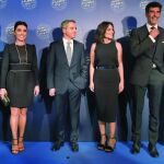 De izda. a dcha. Susanna Griso, Mamen Mendizábal, Helena Resano, Vicente Vallés, Mónica Carrillo, Jorge Fernández y Juan Ramón Lucas
