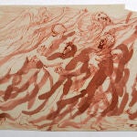 Uno de los estudios preparatorios del pintor para "La divina comedia"