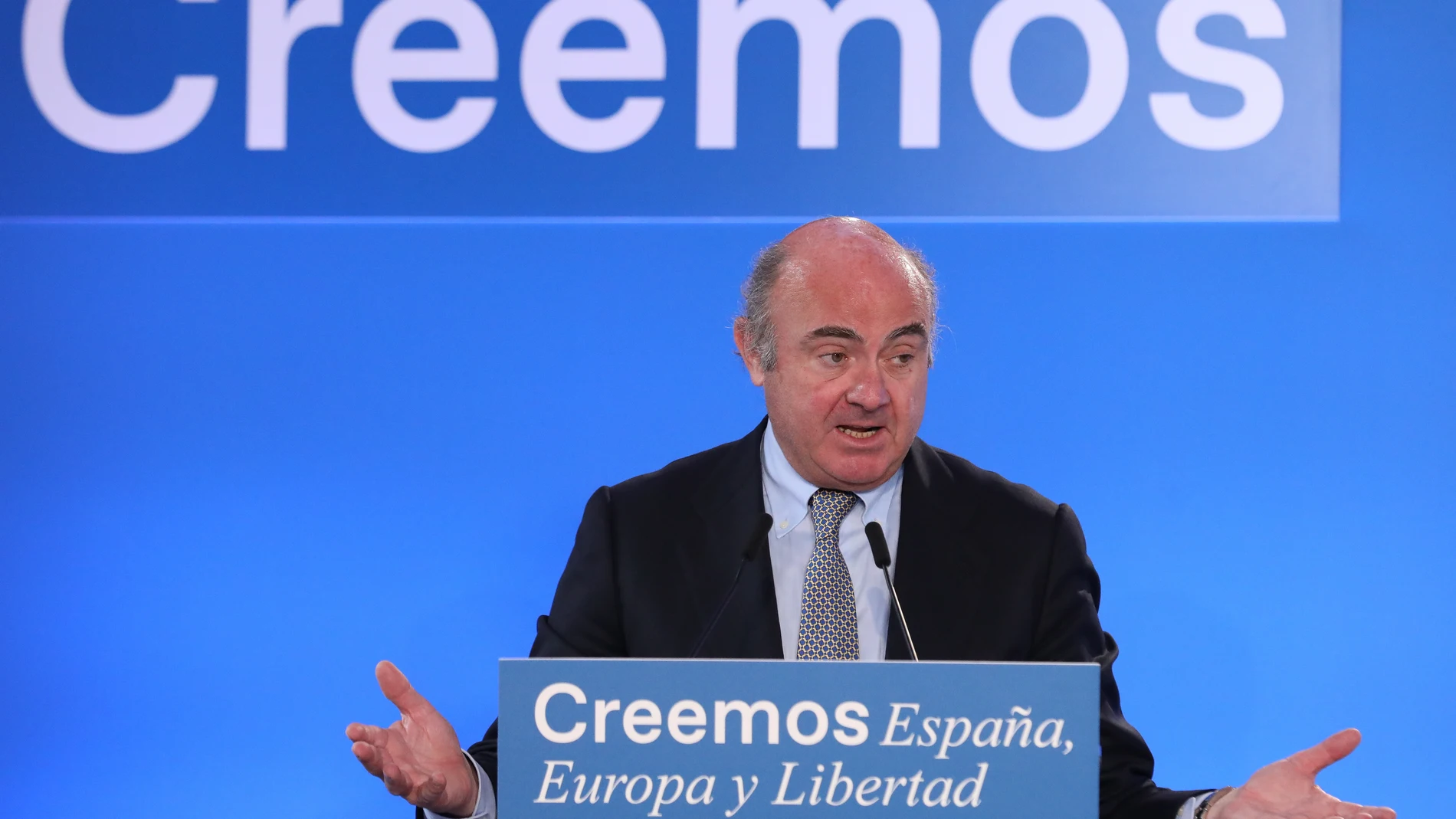 El vicepresidente del BCE, Luis de Guindos, interviene en el curso ‘España, Europa y libertad