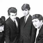 Paul McCartney, Pete Best, George Harrison y John Lennon, cuando formaban The Beatles