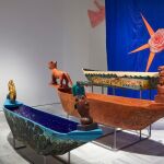 Los cayucos de origen zapatista se pueden visitar en el Museo Reina Sofía como parte de su última reordenación