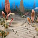 Diorama que representa criaturas marinas de la era de Ediacara.SMITHSONIOAN INSTITUTION22/11/2022