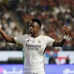 Vinicius celebra uno de sus goles esta temporada