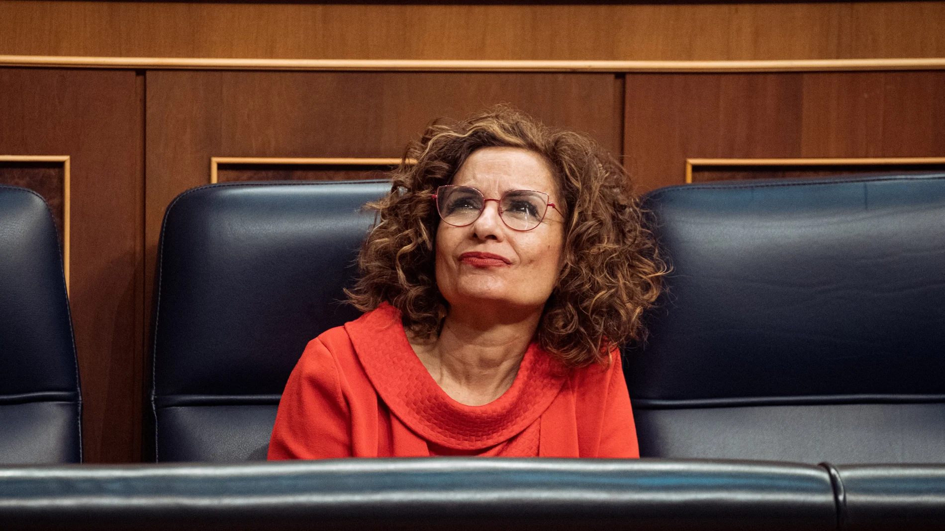 La vicepresidenta primera del Gobierno, ministra de Hacienda y vicesecretaria general del PSOE, María Jesús Montero, durante un pleno en el Congreso de los Diputados, a 13 de junio de 2024, en Madrid (España).