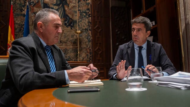 Carlos Mazón se reúne con el vicepresidente segundo y conseller para la Recuperación Económica y Social de la Comunitat Valenciana, Francisco José Gan Pampols