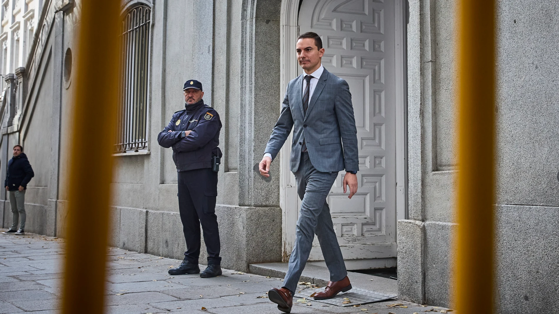 El ex secretario general del PSOE de Madrid Juan Lobato comparece este viernes como testigo ante el Tribunal Supremo en la causa contra el fiscal general del Estado, Álvaro García Ortiz, para que aclare el papel de Moncloa al enviarle información de la pareja de Isabel Díaz Ayuso.© Alberto R. Roldán / Diario La Razón.29 11 2024