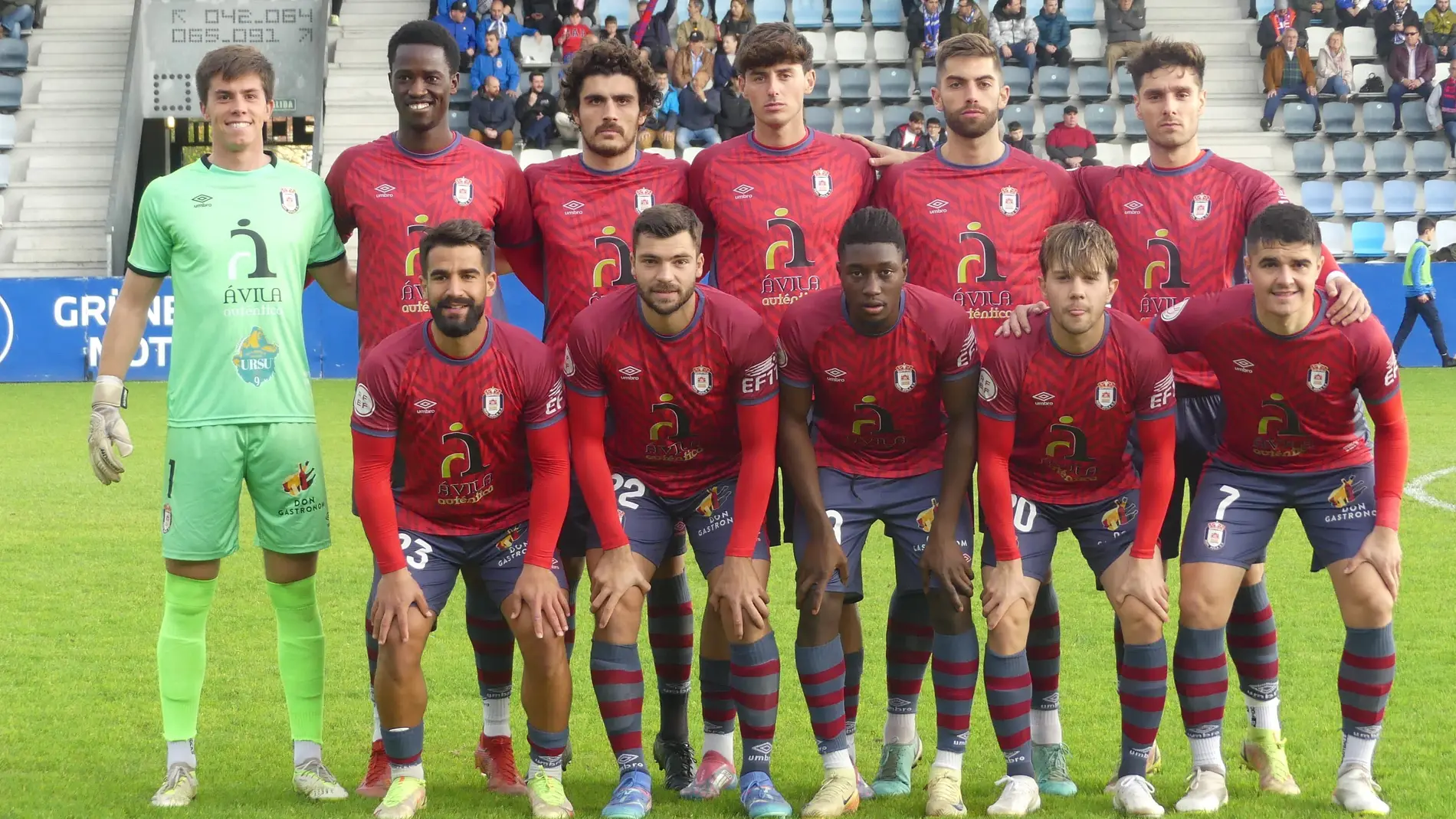 Once del Real Ávila en un partido de liga