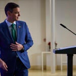 Comparecencia de Pedro Sanchez en en Palacio de la Moncloa para hacer balance del año politico. © Alberto R. R