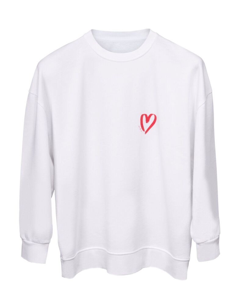Sudadera blanca.