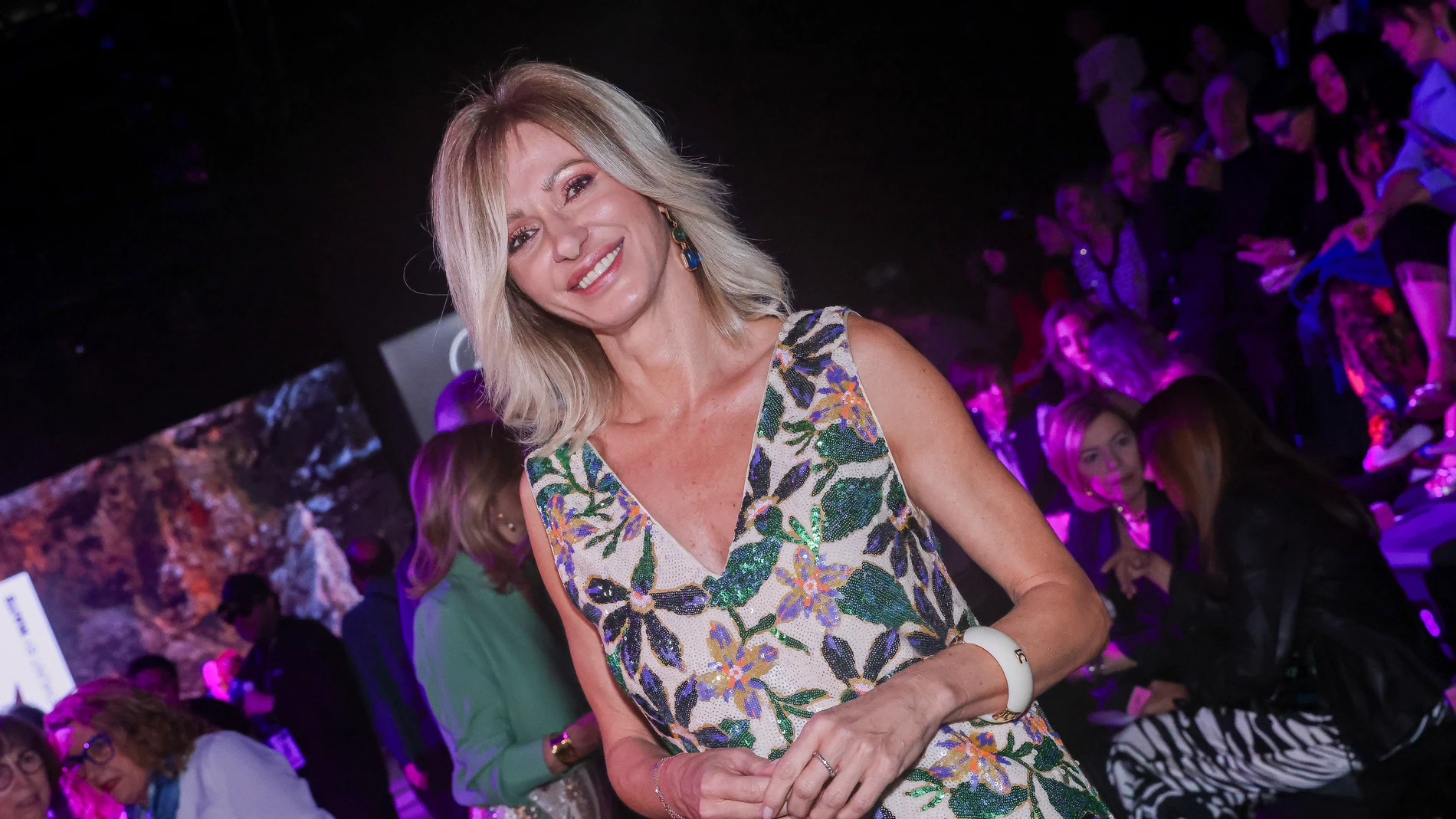 Susanna Griso en el desfile de Lola Casademunt by Maite en MBFWM.