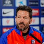Rueda de prensa tras el entrenamiento del Atlético de Madrid