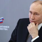 Russian President Putin meets with Defenders of the Fatherland Foundation staff and wards