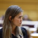 Sara Aagesen en la sesión de control al Gobierno en el Senado.
