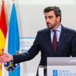 Diego Calvo comparece ante los medios el 10 de marzo de 2025.