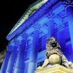 Congreso de los Diputados se tiñe de azul por el Día del Autismo, que se celebra cada 2 de abril