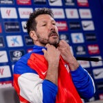 Simeone, en la rueda de prensa previa al partido ante el Sevilla