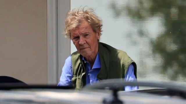 Ernesto de Hannover, hoy a su salida del hospital