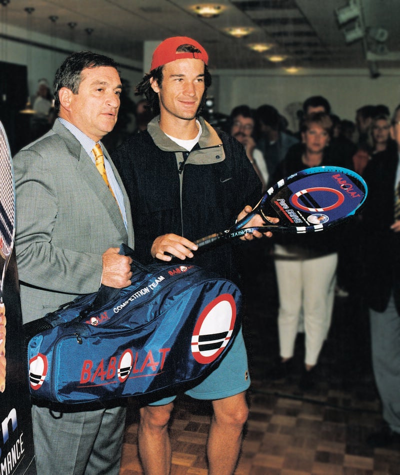 Carlos Moyá, con Pierre Babolat