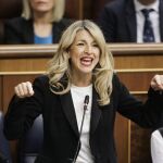Yolanda Díaz asegura que el Gobierno no dará ayudas a Altri para su descarbonización