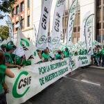 Movilización del sindicato CSIF en materia educativa