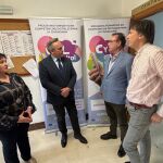 El viceconsejero de Transformación Digital, Luis Enrique Ortega, visita el Centro Asociado de Briviesca