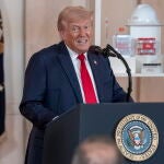 US President Trump delivers remarks during an 'Investing in America' event at the White House