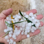 Imagen de archivo- Granizo en Ciudad Real 