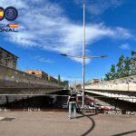 Puente en Barcelona desde donde la joven presuntamente quería arrojarse al vacío