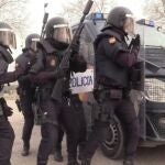 Agentes de la Unidad de Prevención y Reacción (UPR) de la Policía Nacional