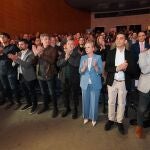 Vicente Andrés junto a Unai Sordo, Leticia García, Demetrio Madrid, Carlos Martínez, Tudanca y Gascón, entre otros