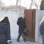 Bárcenas esta mañana llegando a la Audiencia Nacional