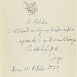 Dedicatoria de Jorge Guillén a Fernández Almagro