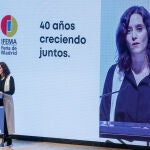 La presidenta de la Comunidad de Madrid, Isabel Díaz Ayuso clausura la jornada `Crónica de cuatro décadas de Ifema´ con motivo del 40 aniversario de la Feria de Madrid (IFEMA), en Madrid (España), a 15 de enero de 2020.Ricardo Rubio / Europa Press