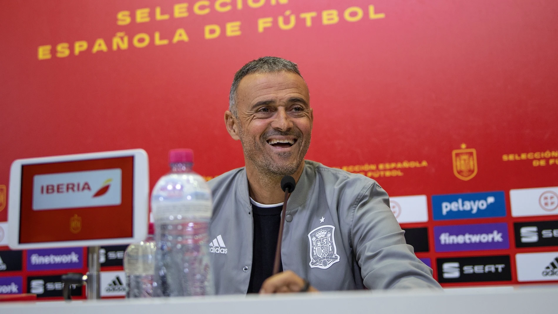 Luis Enrique, seleccionador español, en rueda de prensa.