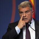 Rueda de prensa de Joan Laporta, presidente del Barça