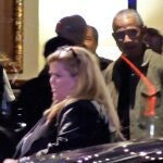 Obama llega al hotel dónde se hospeda en Barcelona