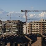 Viviendas en construcción en el barrio del Cañaveral