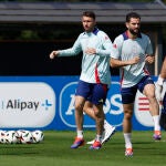 Entrenamiento de la selección española de fútbol