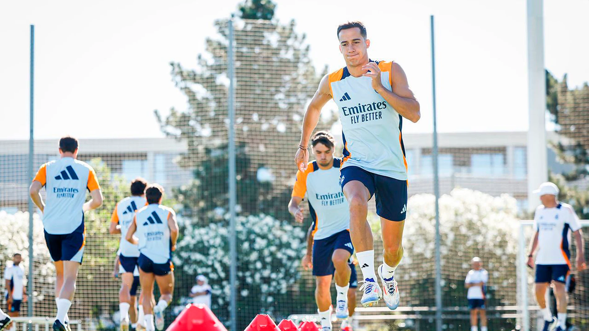 Sesión de entrenamiento del Real Madrid en Valdebebas