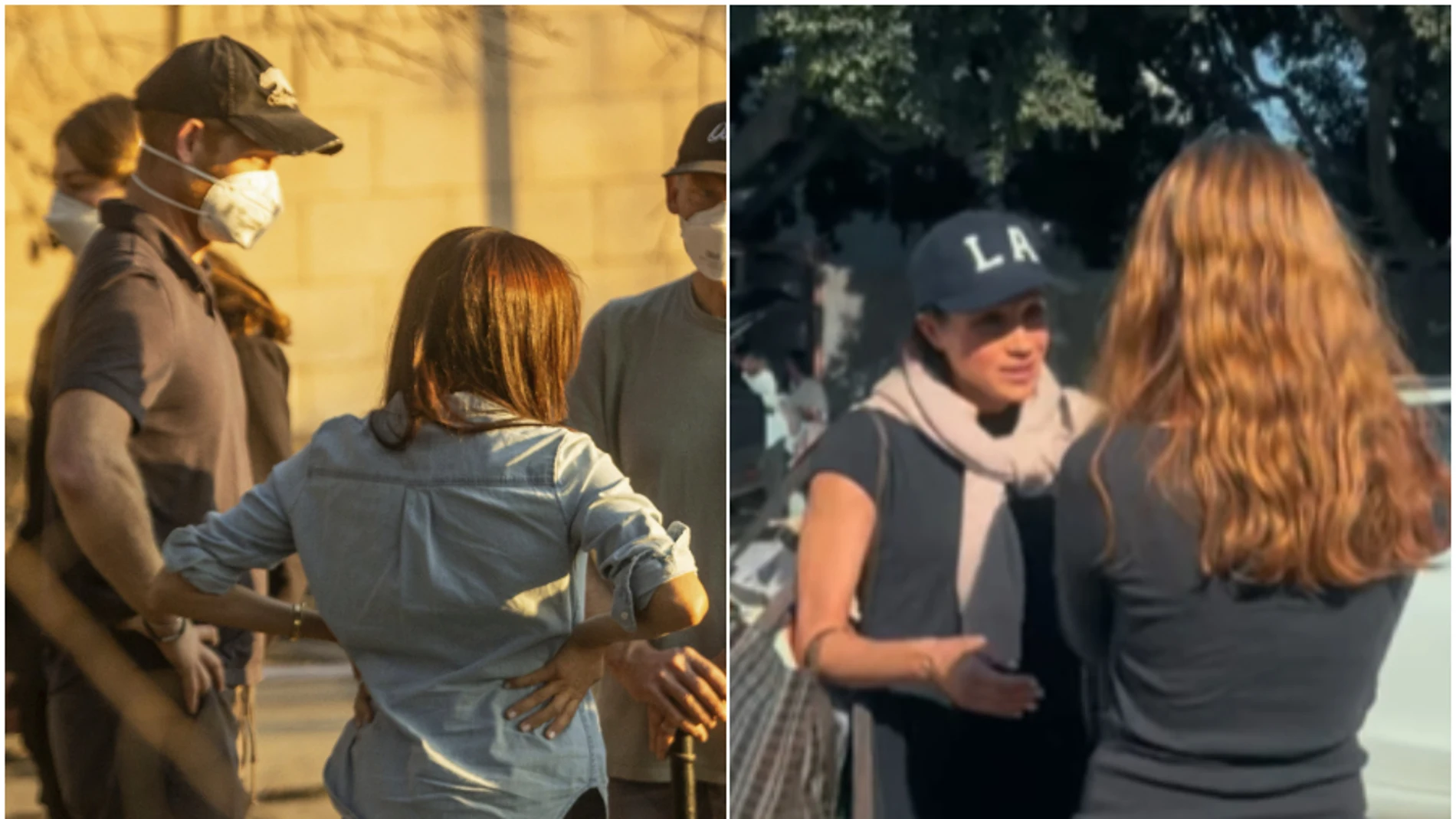 Los duques de Sussex como voluntarios en los incendios de California