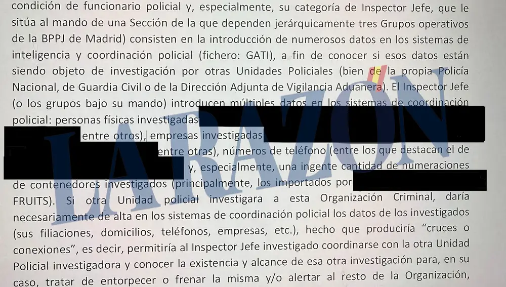 Uno de los informes del caso del exjefe de la UDEF