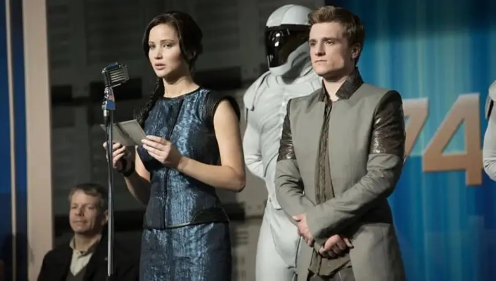 Jennifer Lawrence y Josh Hutcherson en 'Los juegos del hambre: en llamas'