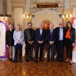 Jesús Julio Carnero, en la imagen junto a Antonio Largo, Blanca Jiménez, Dines K. Patnaik y Sanjoy K. Roy, presenta la tercera edición del Festival de Litertura de Jaipur