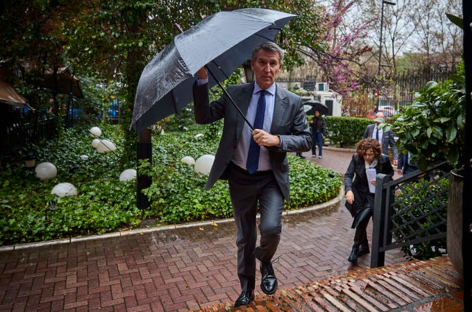 El presidente del Partido Popular, Alberto Núñez Feijóo este jueves durante la cuarta jornada del foro Wake Up