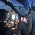 Imagen del simulador de helicóptero desarrollado por Indra