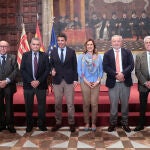 Mazón y Catalá junto a los presidentes de las distintas acequias de riego