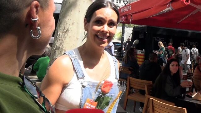 Cristina Pedroche desmiente su crisis sentimental con Dabiz Muñoz en Sant Jordi