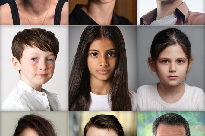 Captura de los actores escogidos para el casting de la serie de Harry Potter